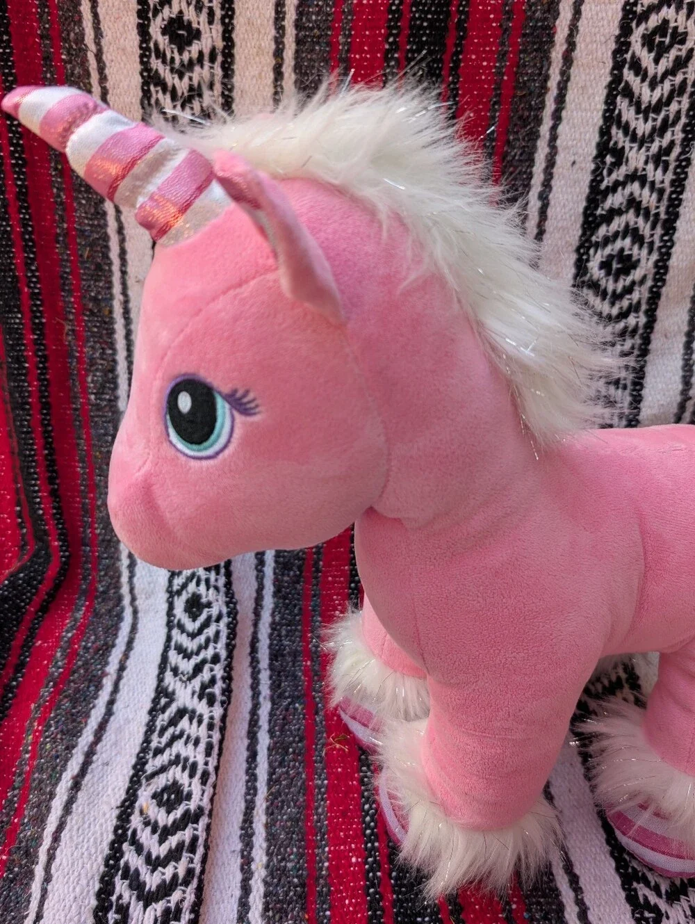 Build-A-Bear Candy Cane Swirl Unicorn 2018 Plush - Picture 3 of 8
